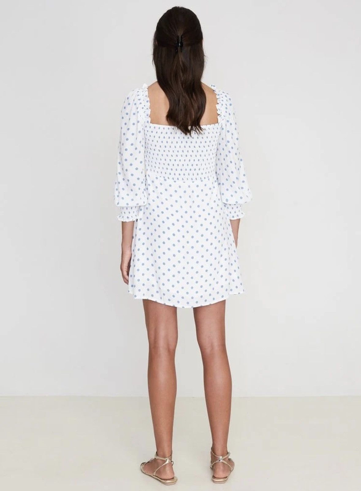 FAITHFULL Faithful the Brand Arianne Mini Dress Maurice Dot Print Size XS / US 0-2 / IT 36-38 - 2 Thumbnail