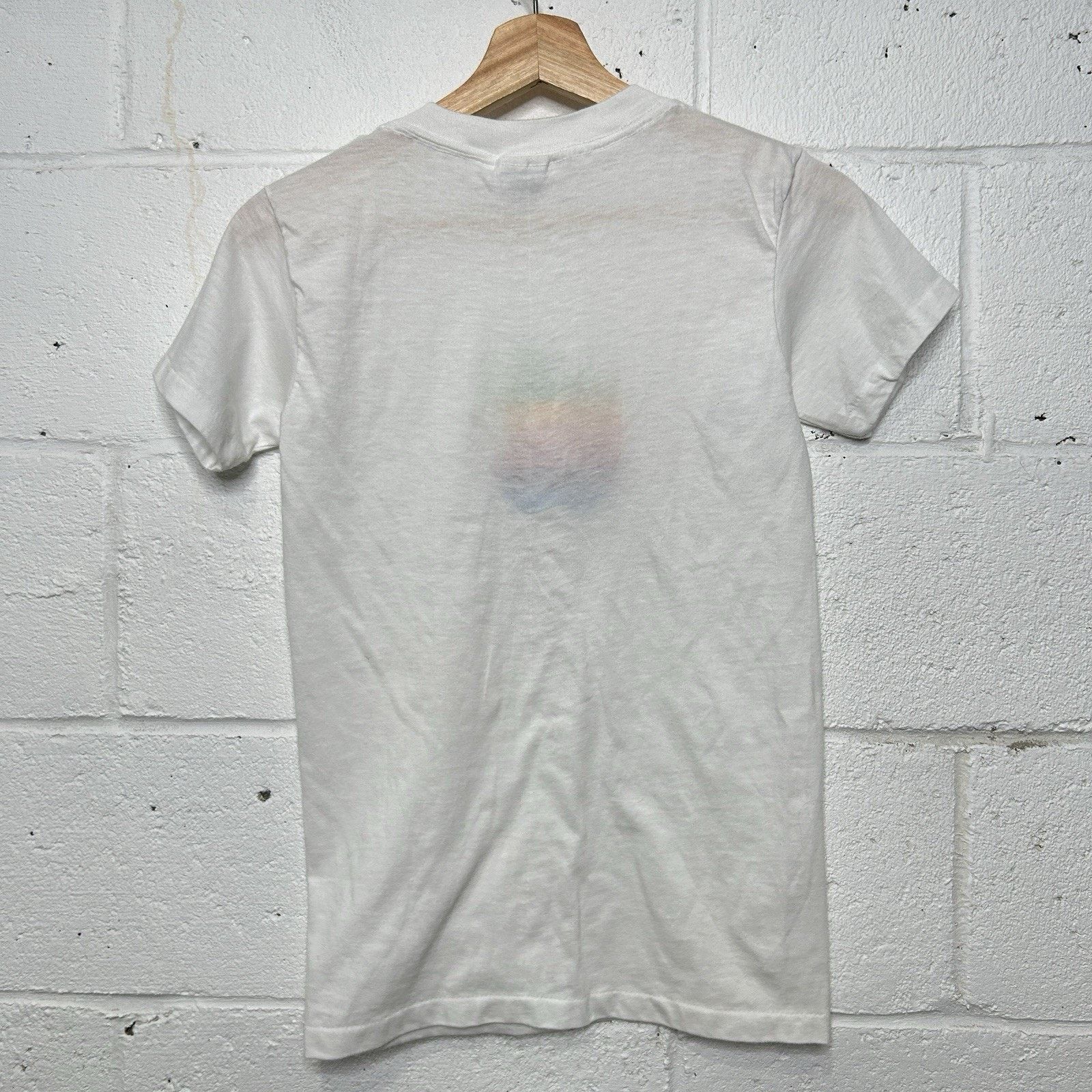 Mackintosh Vintage 80’s Apple Rainbow Mackintosh Logo T-Shirt “White" Size US S / EU 44-46 / 1 - 2 Thumbnail