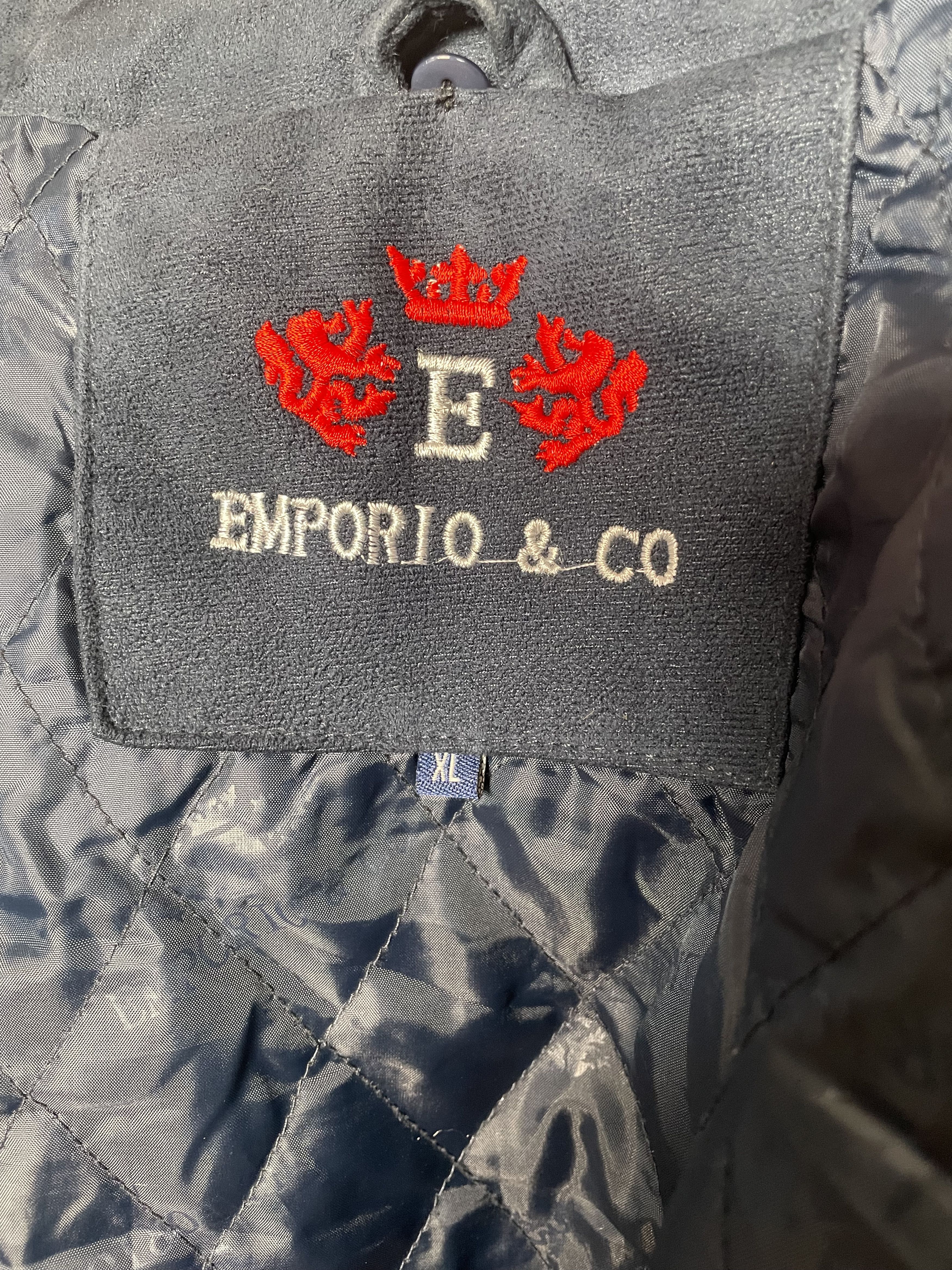 Other Emporio & Co. Italian Navy Microsuede Jacket - XL Size US XL / EU 56 / 4 - 4 Thumbnail