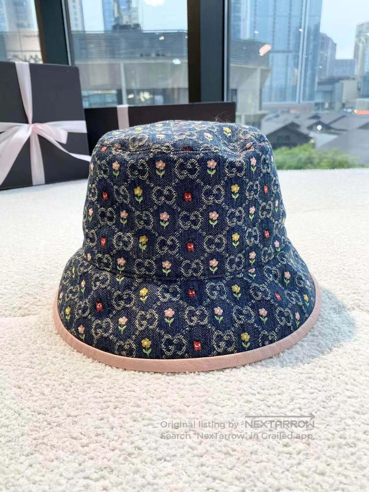 Gucci Guicci Size M The old flowers are full of printed bucket ha Size ONE SIZE - 1 Thumbnail
