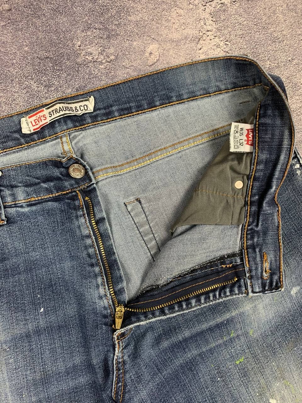 Levi's Levi’s Vintage Paint Jeans W35 L32 (Fits L27) Blue Size US 32 / EU 48 - 7 Thumbnail