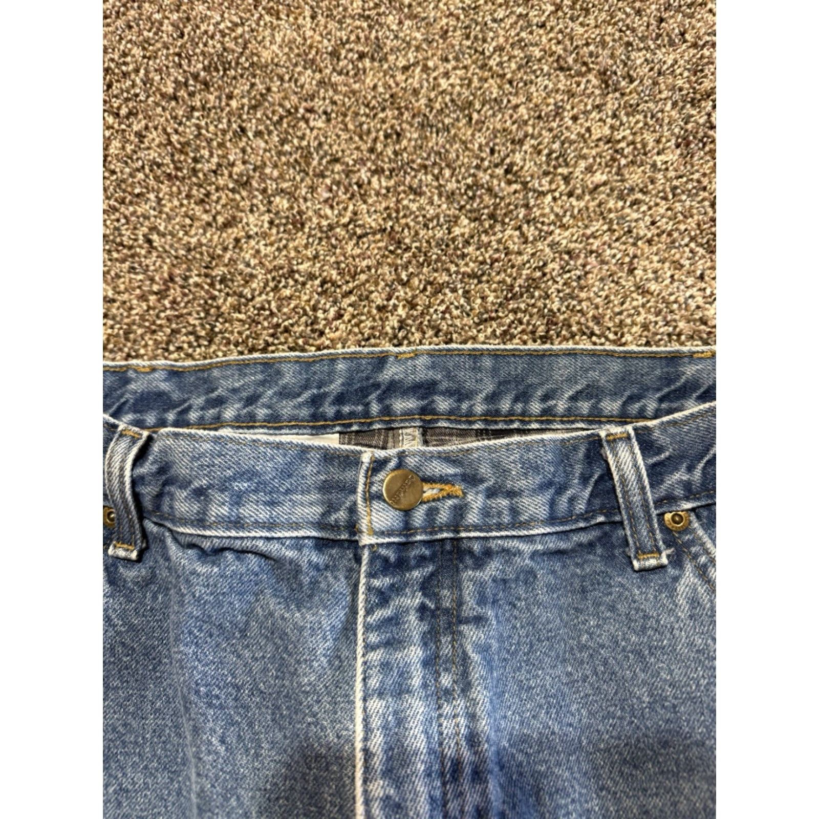 Carhartt Carhartt Jeans Men 40x30 Blue Denim Lined Straight 40 30 Inseam Regular DST B172 DST Relaxed Size US 40 / EU 56 - 6 Thumbnail