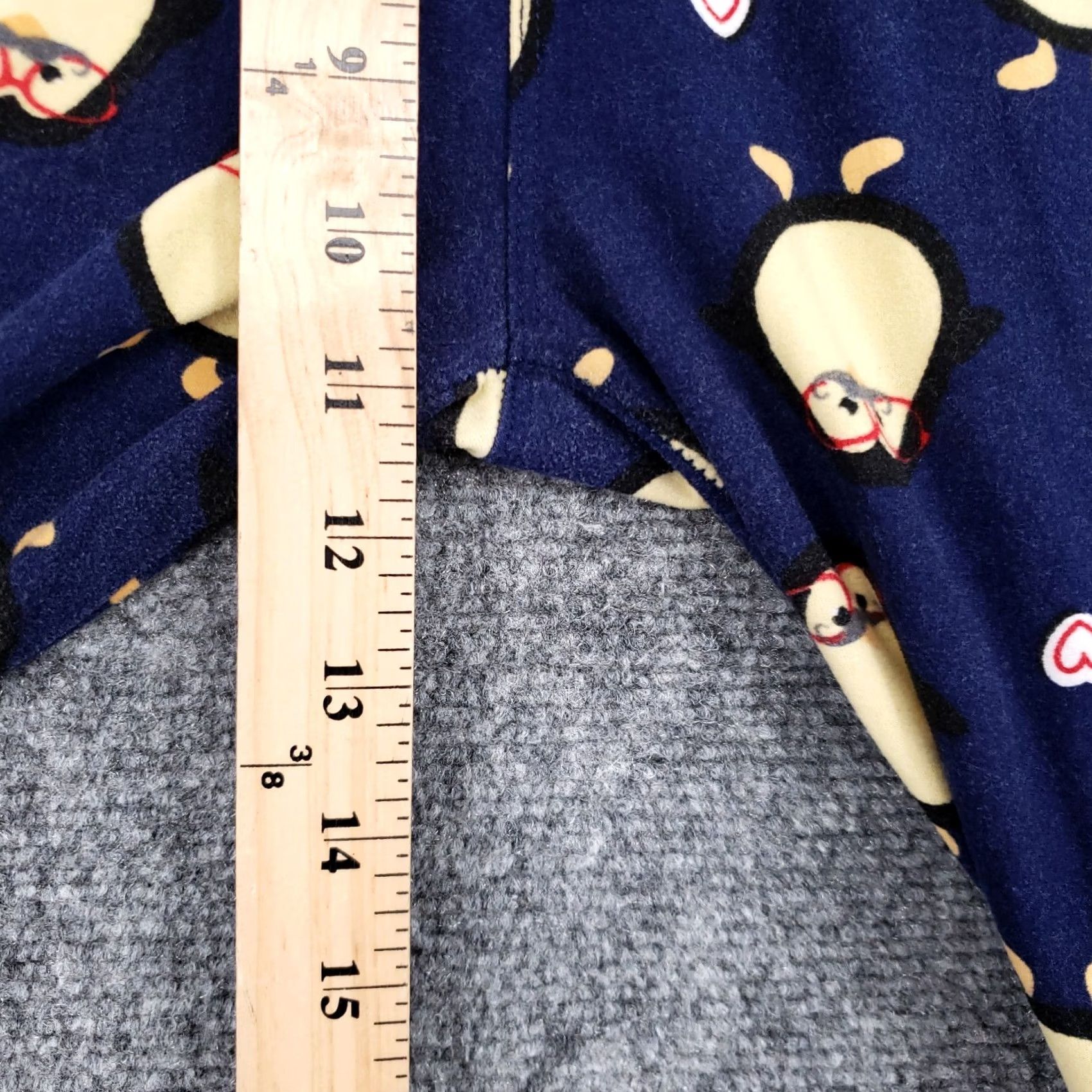 Vintage LuLaRoe Leggings Womens One Size Blue Penguin Heart Animal Print Stretch Casual Size 42" / US 20 - 6 Thumbnail