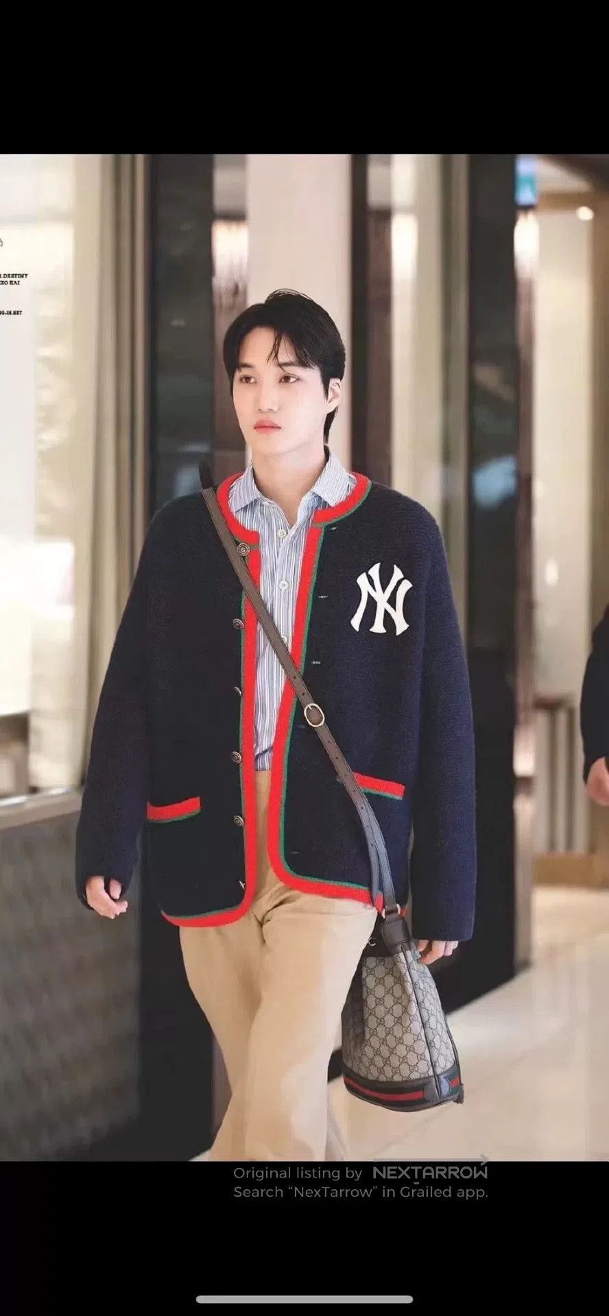 Gucci Gucci x NY Yankees Logo Wool Sweater. Size US XL / EU 56 / 4 - 6 Thumbnail