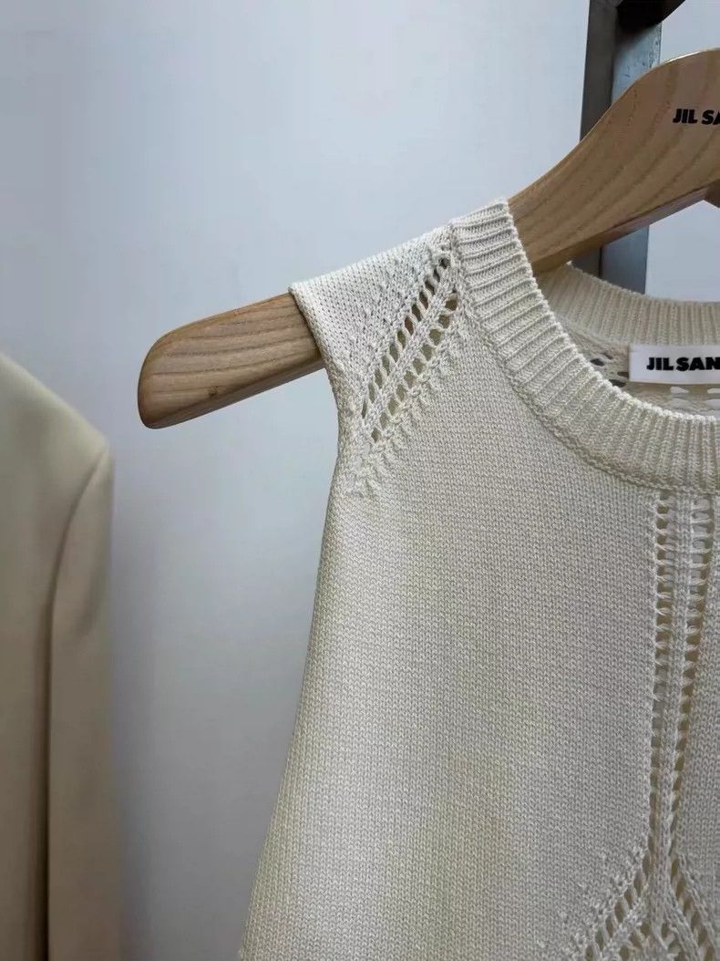 Jil Sander Jil Sander Off white knitted long skirt Size S / US 4 / IT 40 - 5 Thumbnail