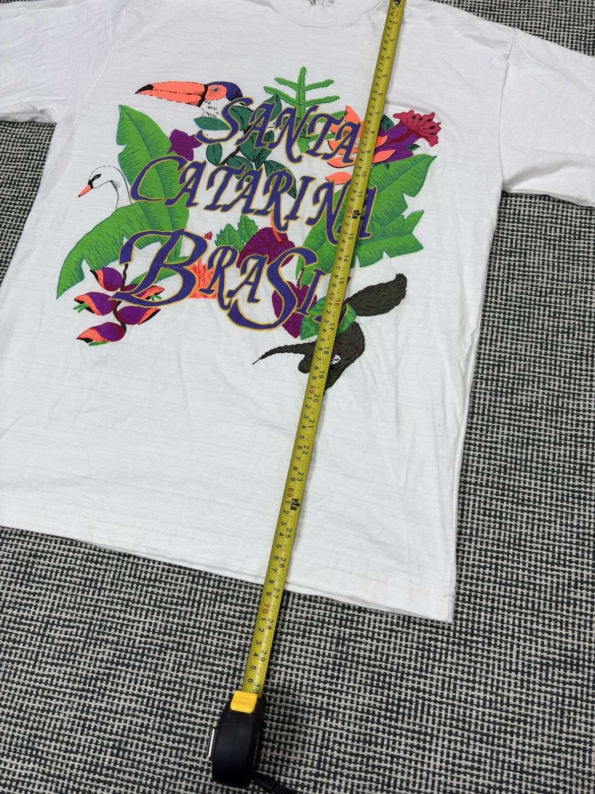Vintage 80s vintage Santa Catarina Brasil art souvenir tee Size US M / EU 48-50 / 2 - 4 Thumbnail