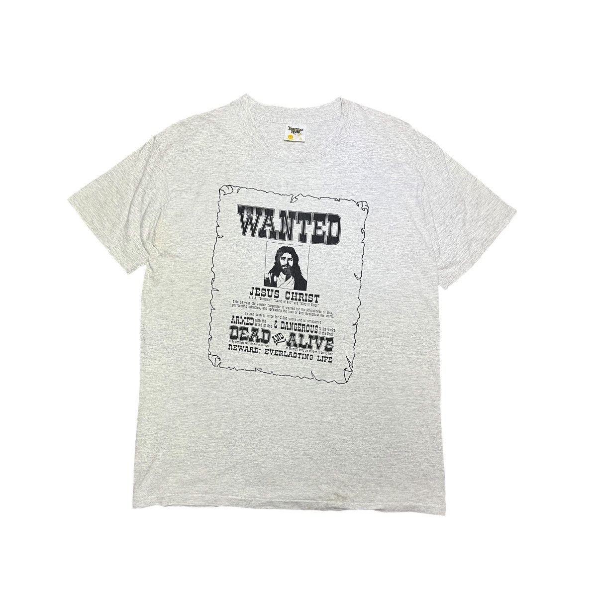Vintage Vintage 90s Jesus Christ Wanted Size US XL / EU 56 / 4 - 1 Thumbnail