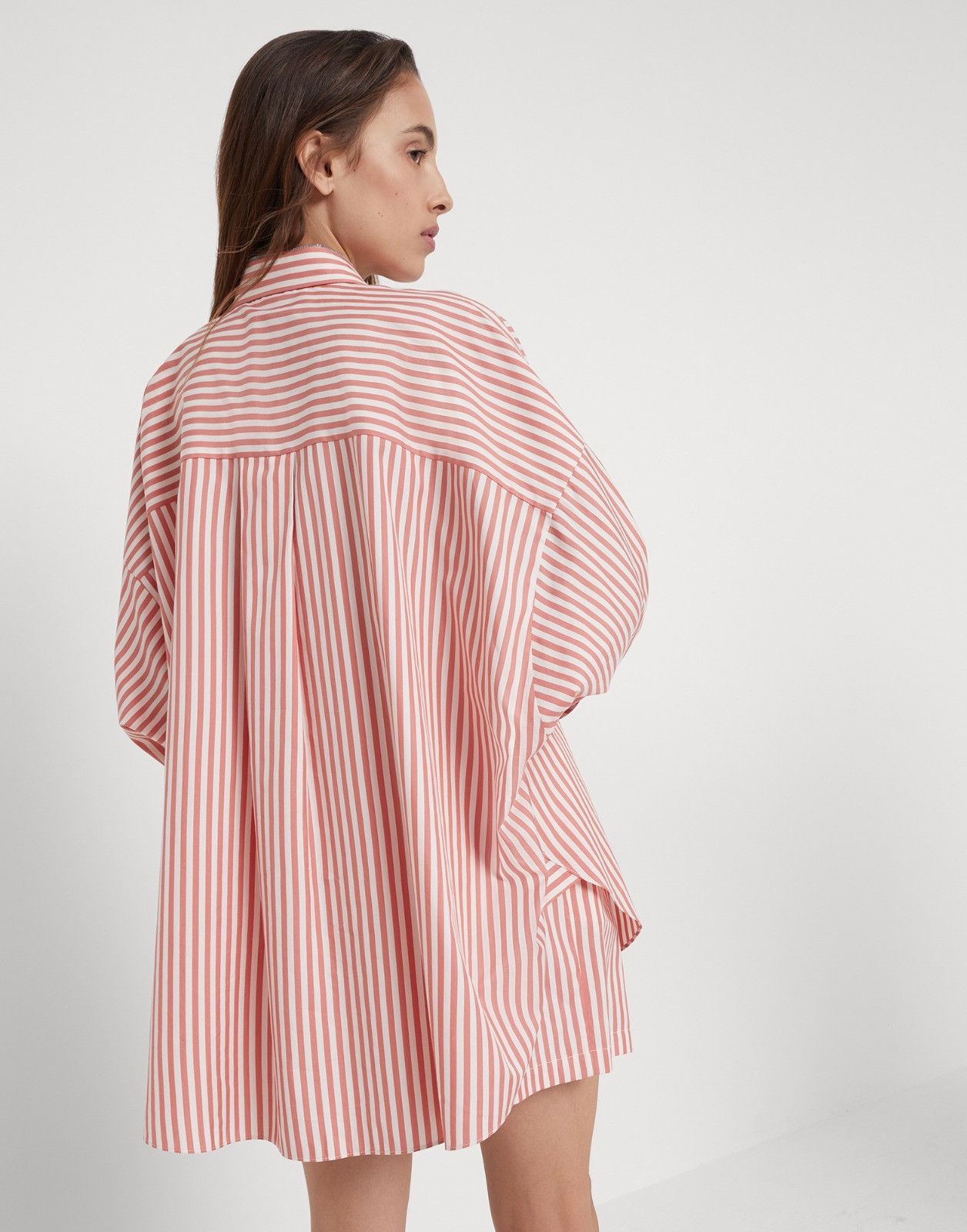 Brunello Cucinelli o1la1rc1a0425 Blouse in White & Peach Size M / US 6-8 / IT 42-44 - 2 Thumbnail