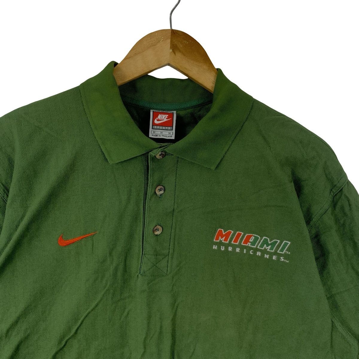 Nike Vintage NIKE x NFL Y2K Miami Hurricanes Football Polo Tee Size US M / EU 48-50 / 2 - 5 Thumbnail
