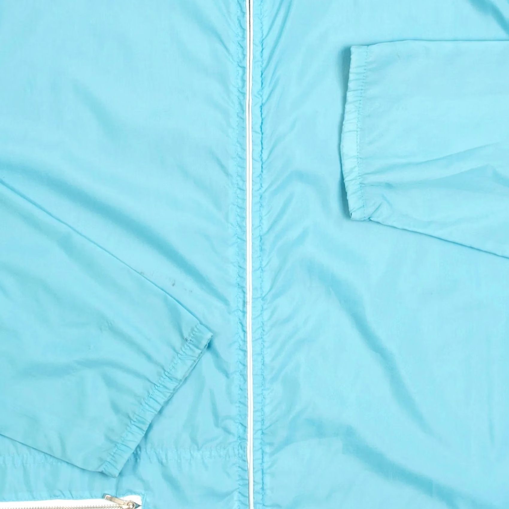 Vintage Vintage Men's 1980s Unbranded Lightweight Full Zip Jacket Blue Medium Size US M / EU 48-50 / 2 - 6 Thumbnail