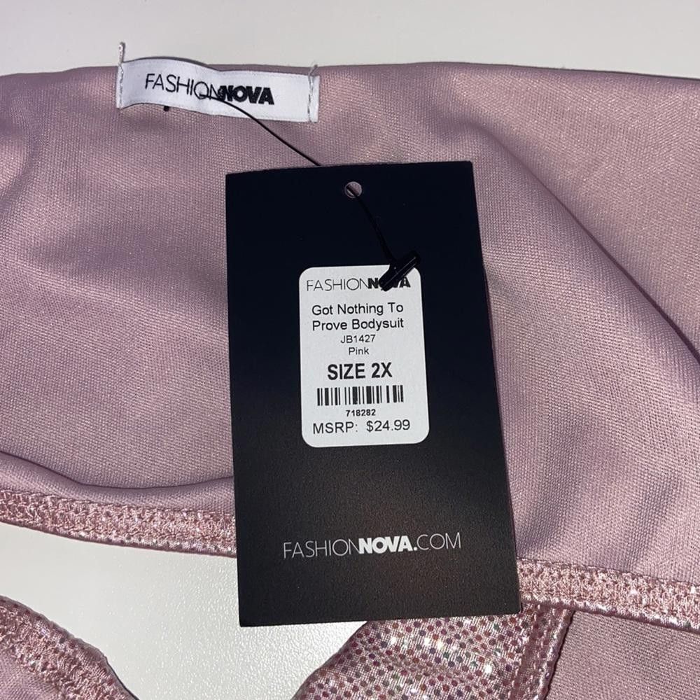 Fashion Nova Fashion Nova I NWT Shiny Pink Bandeau Top XXL Size XXL / US 16-18 / IT 52-54 - 6 Thumbnail