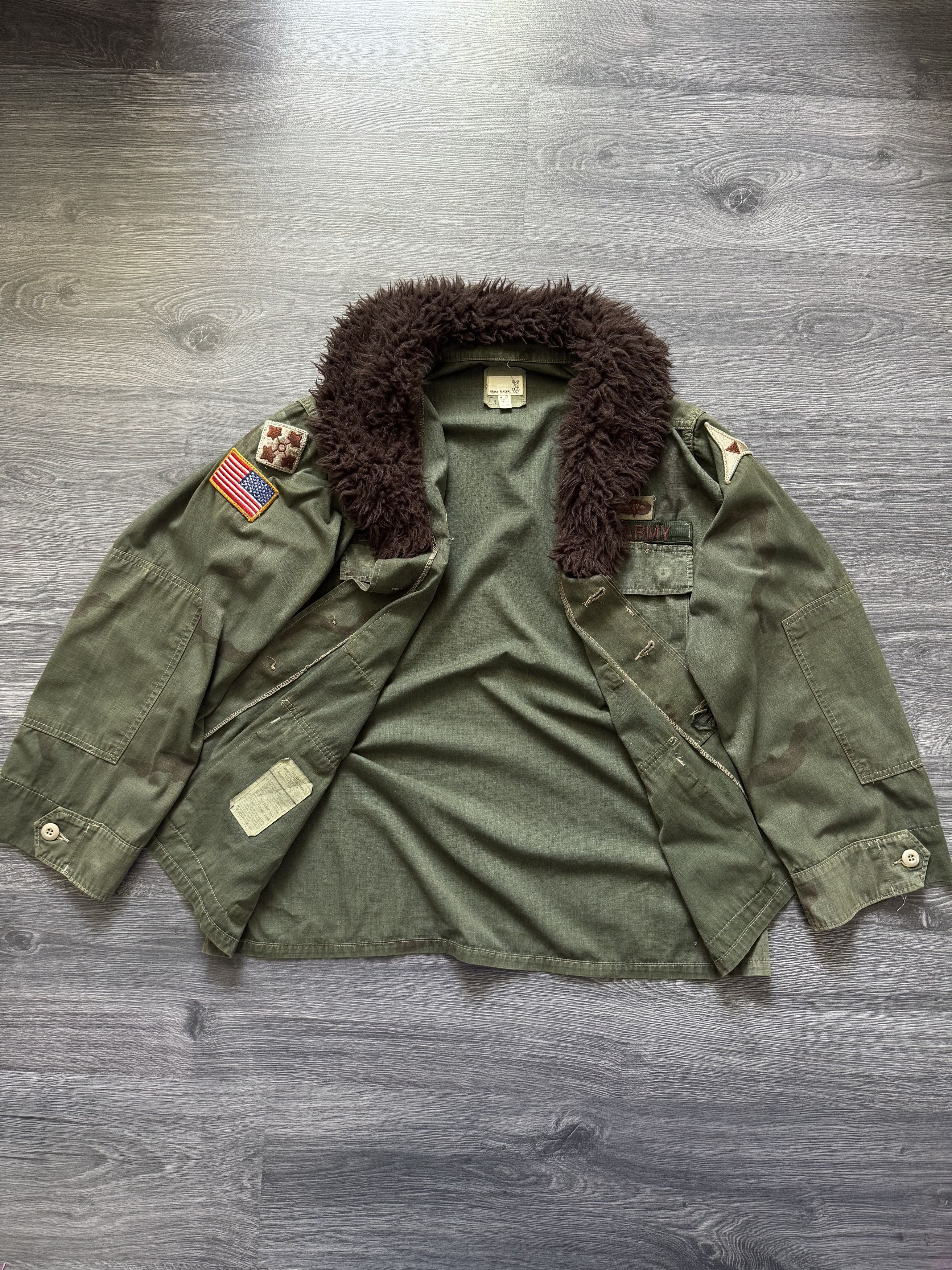 Japanese Brand Vintage Military Camo Overshirt Fur Jacket Recycled Size US M / EU 48-50 / 2 - 3 Thumbnail