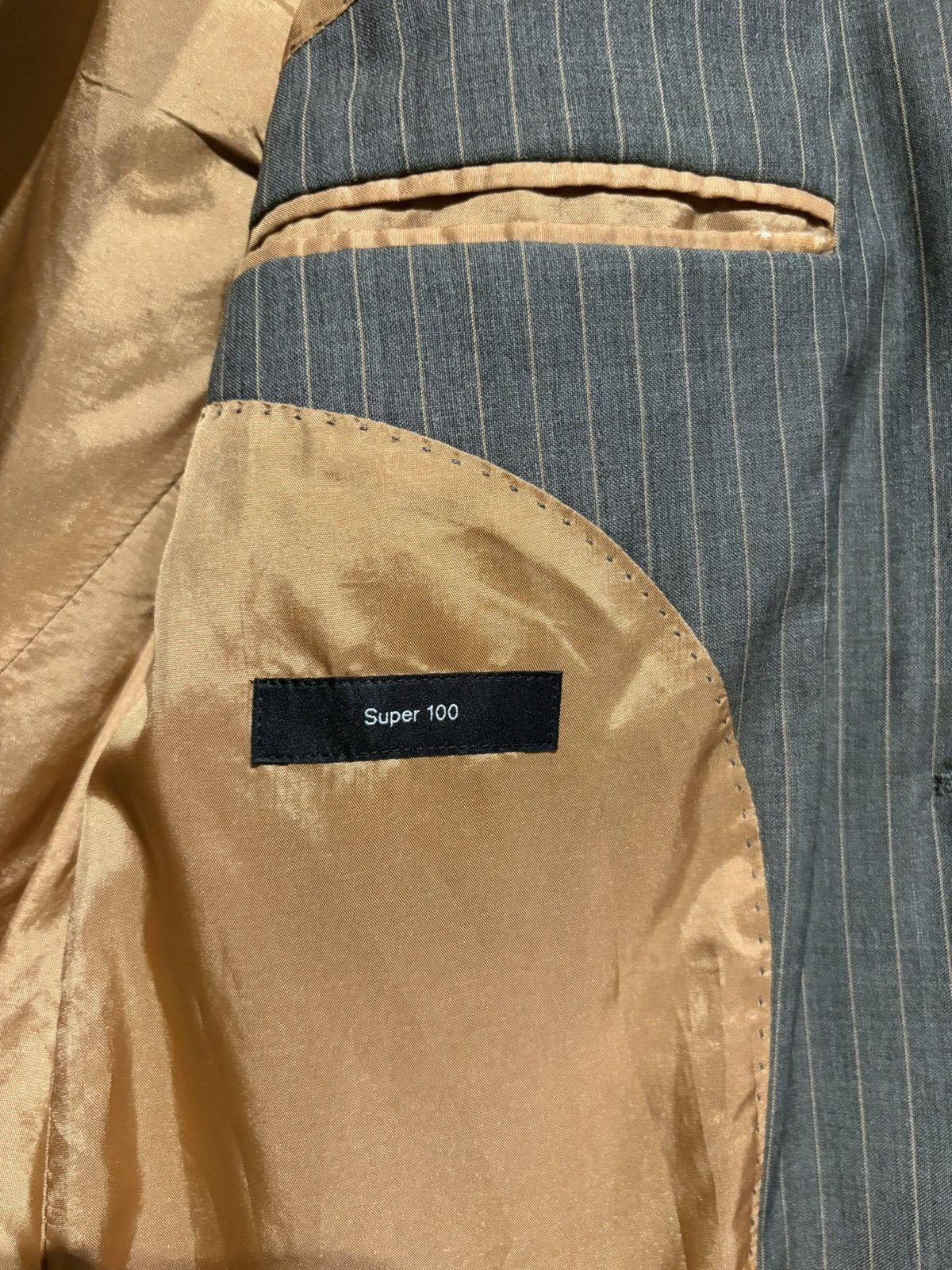 Hugo Boss Hugo Boss business suit striped jacket Size 52R - 6 Thumbnail
