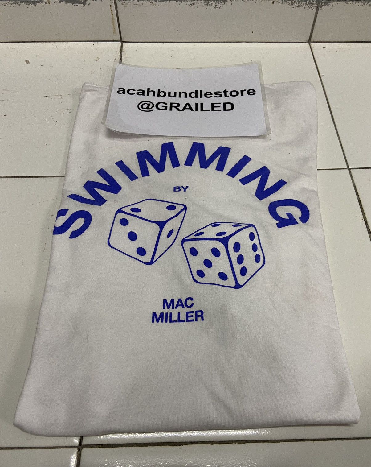 Band Tees MAC MILLER AMERICAN RAPPER SWIMMING DICE TEE SHIRT Size US M / EU 48-50 / 2 - 20 Thumbnail