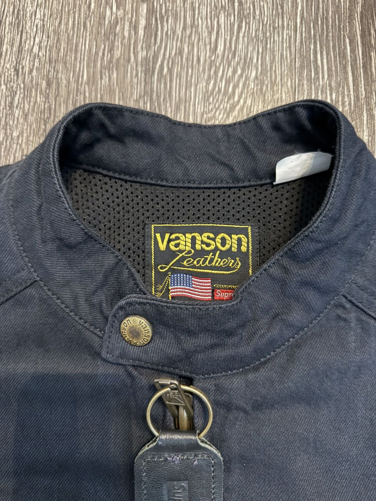 Supreme × Vanson Leathers Supreme Vanson Leathers Cordura Denim Jacket FW 22 Size M Size US M / EU 48-50 / 2 - 7 Thumbnail
