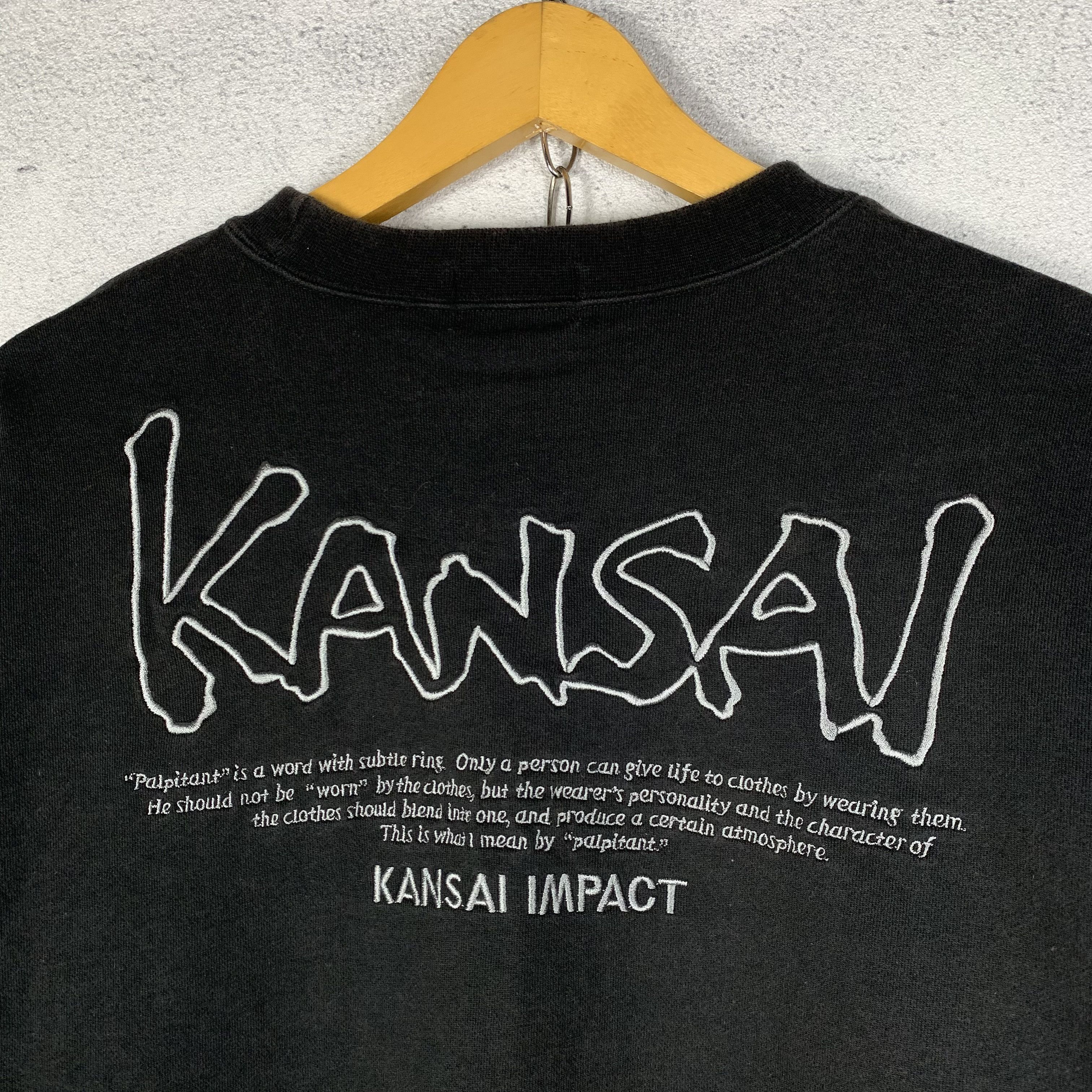 Kansai Yamamoto Vintage Kansai Impact Kansai Yamamoto Sweatshirt Crewneck Size US L / EU 52-54 / 3 - 2 Thumbnail