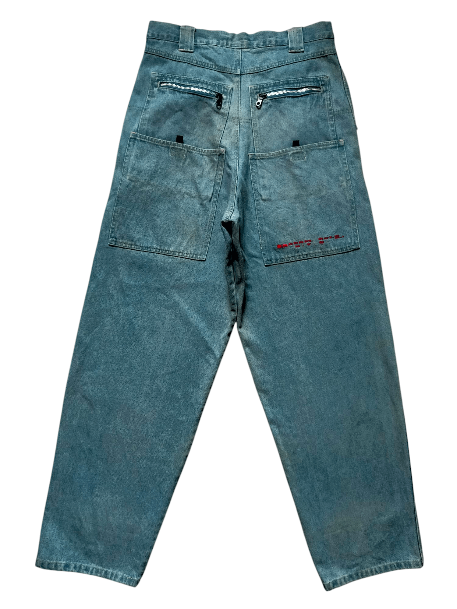 JNCO × Japanese Brand Barrel Roll N.y.c Baggy Double Pocket Hip Hop Style Size US 31 - 2 Thumbnail