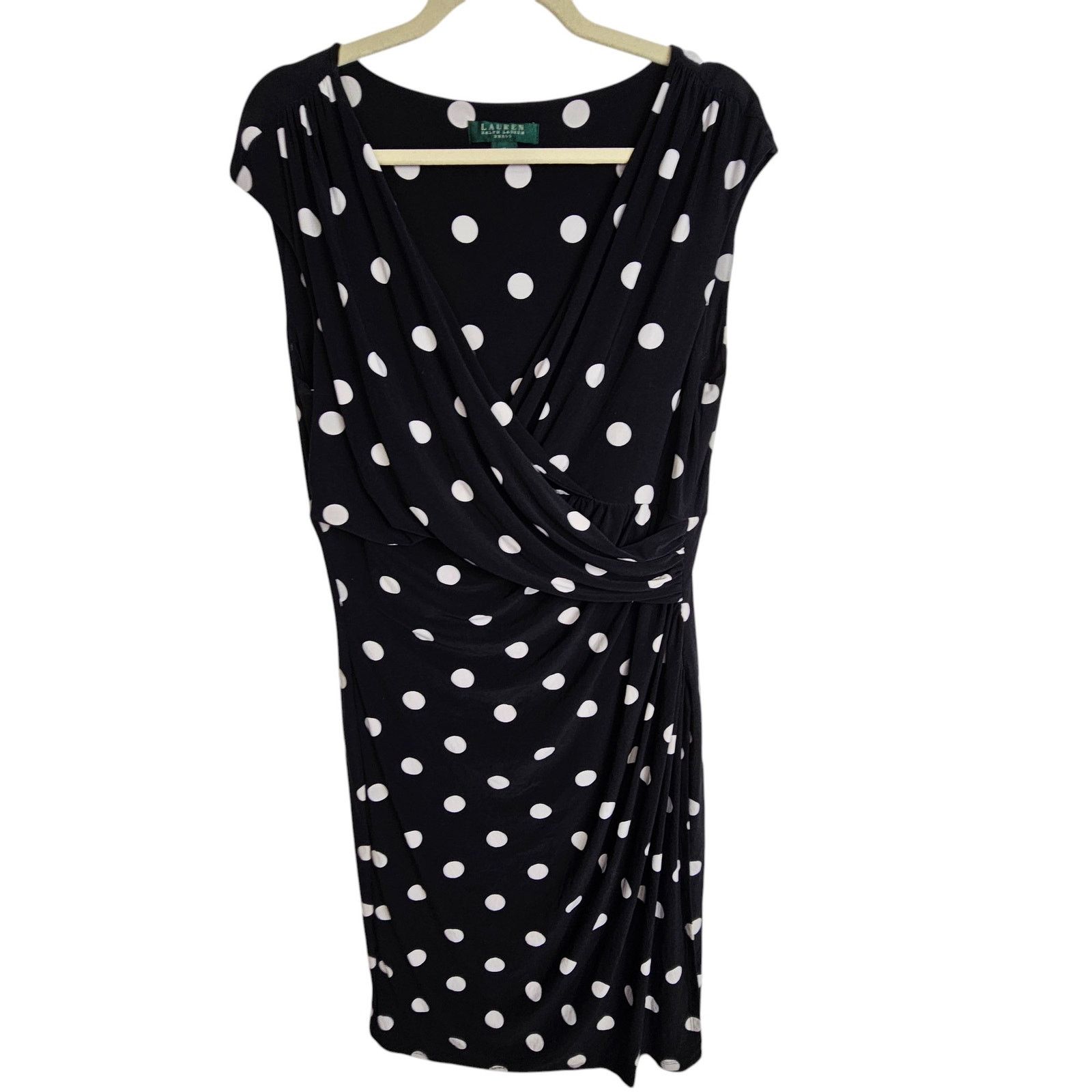 Lauren Ralph Lauren Lauren Ralph Lauren Womens Sheath Dress Classic Polka Dot 16 Size XXL / US 16-18 / IT 52-54 - 1 Thumbnail