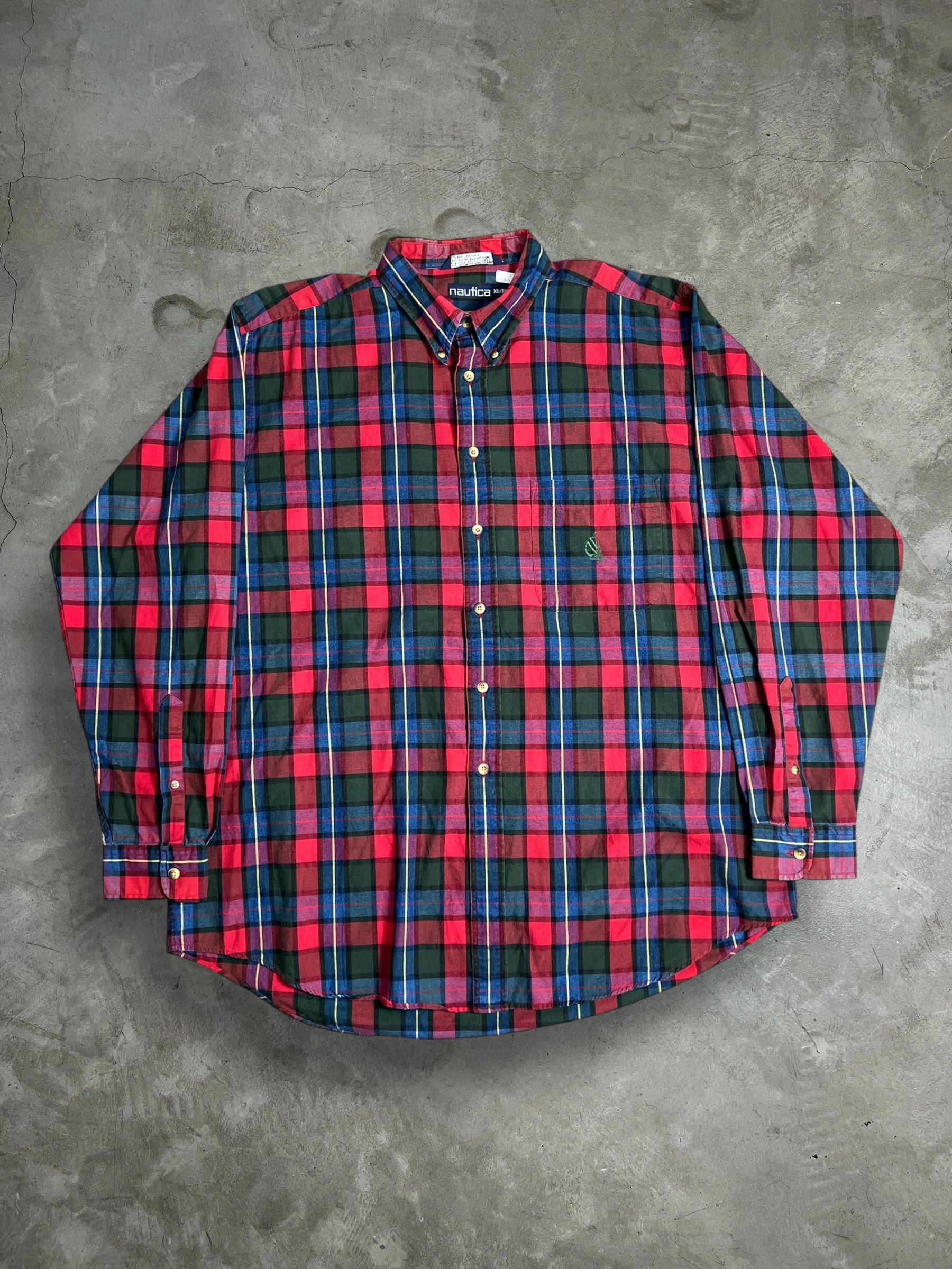 Nautica Vintage Nautica Plaid Buttons Up Shirt (XL) JK637 Size US XL / EU 56 / 4 - 1 Thumbnail