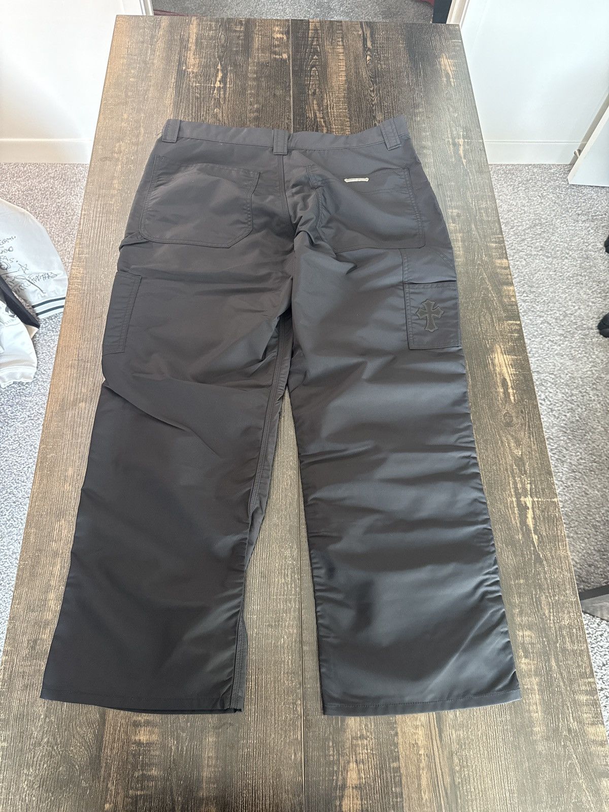 Chrome Hearts Chrome Hearts half nylon half leather pants Size US 38 / EU 54 - 2 Thumbnail