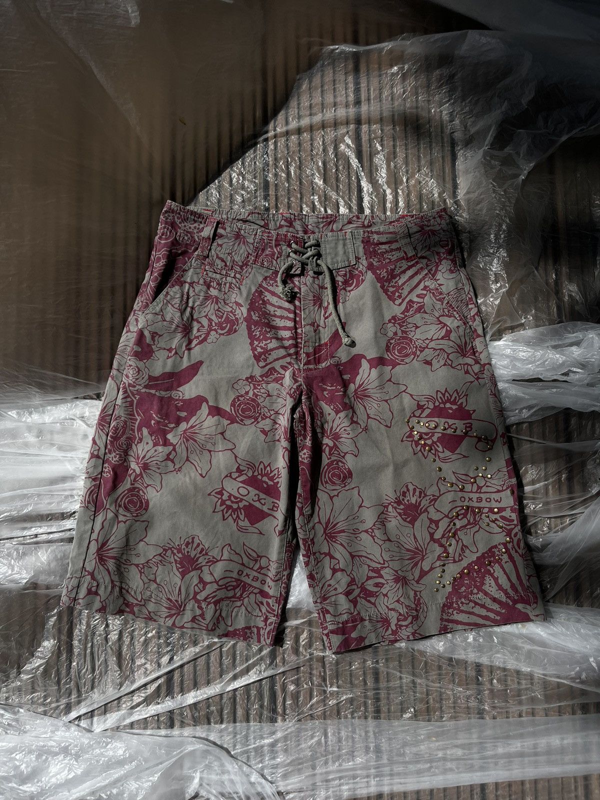 Japanese Brand × Oxbow × Vintage Floral Board Shorts – Oxbow Size US 33 - 1 Thumbnail