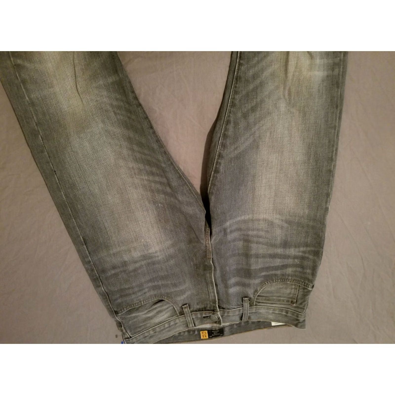 Denime Mens J. Crew 770 Jeans Gray Straight Denim Pants 31x34 Size US 31 - 5 Thumbnail