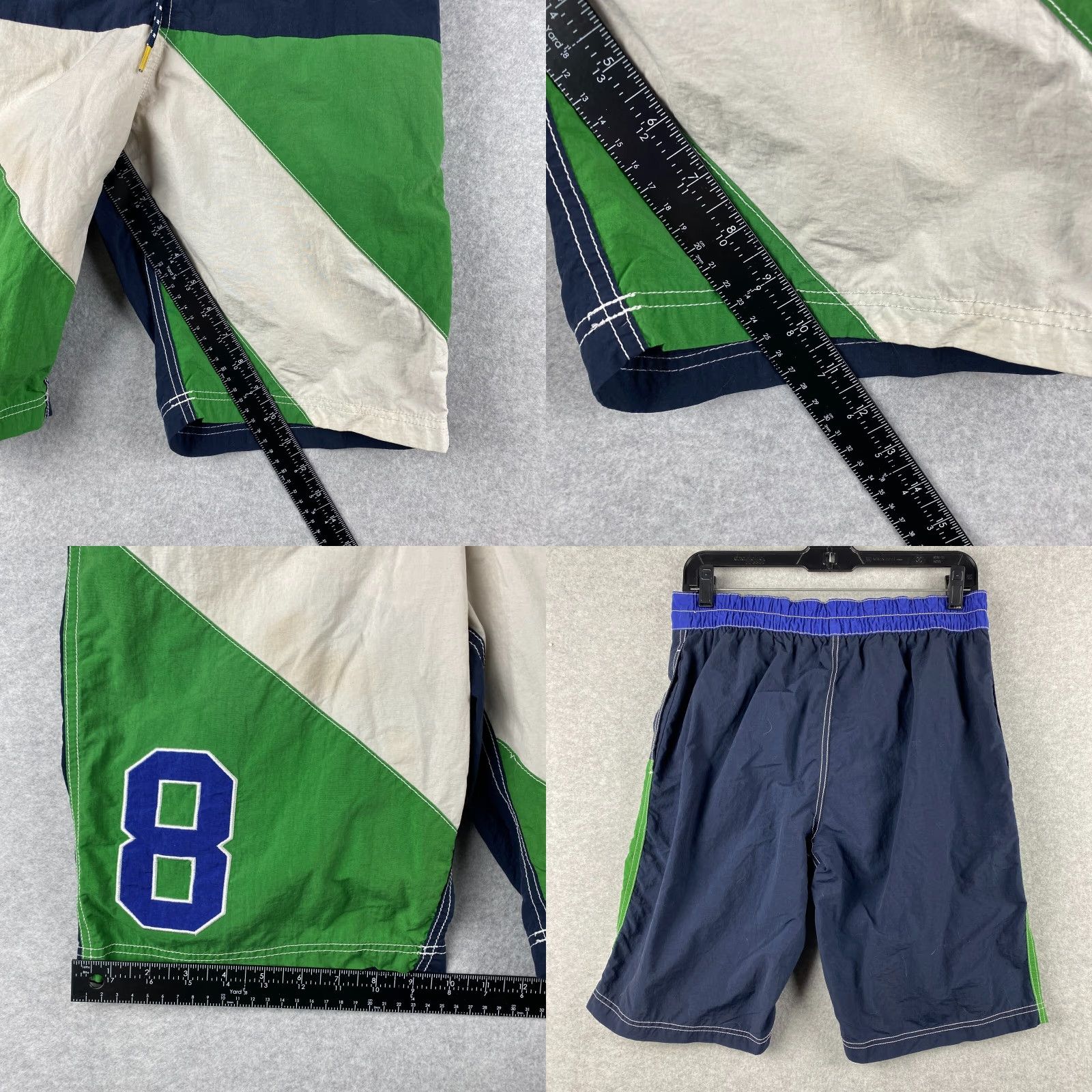 Tommy Hilfiger Tommy Hilfiger Board Shorts Mens Small S Multicolor Stretch Waist Lined Surf Colorblock Beach Swim Bottoms Mens Size US 29 - 8 Thumbnail