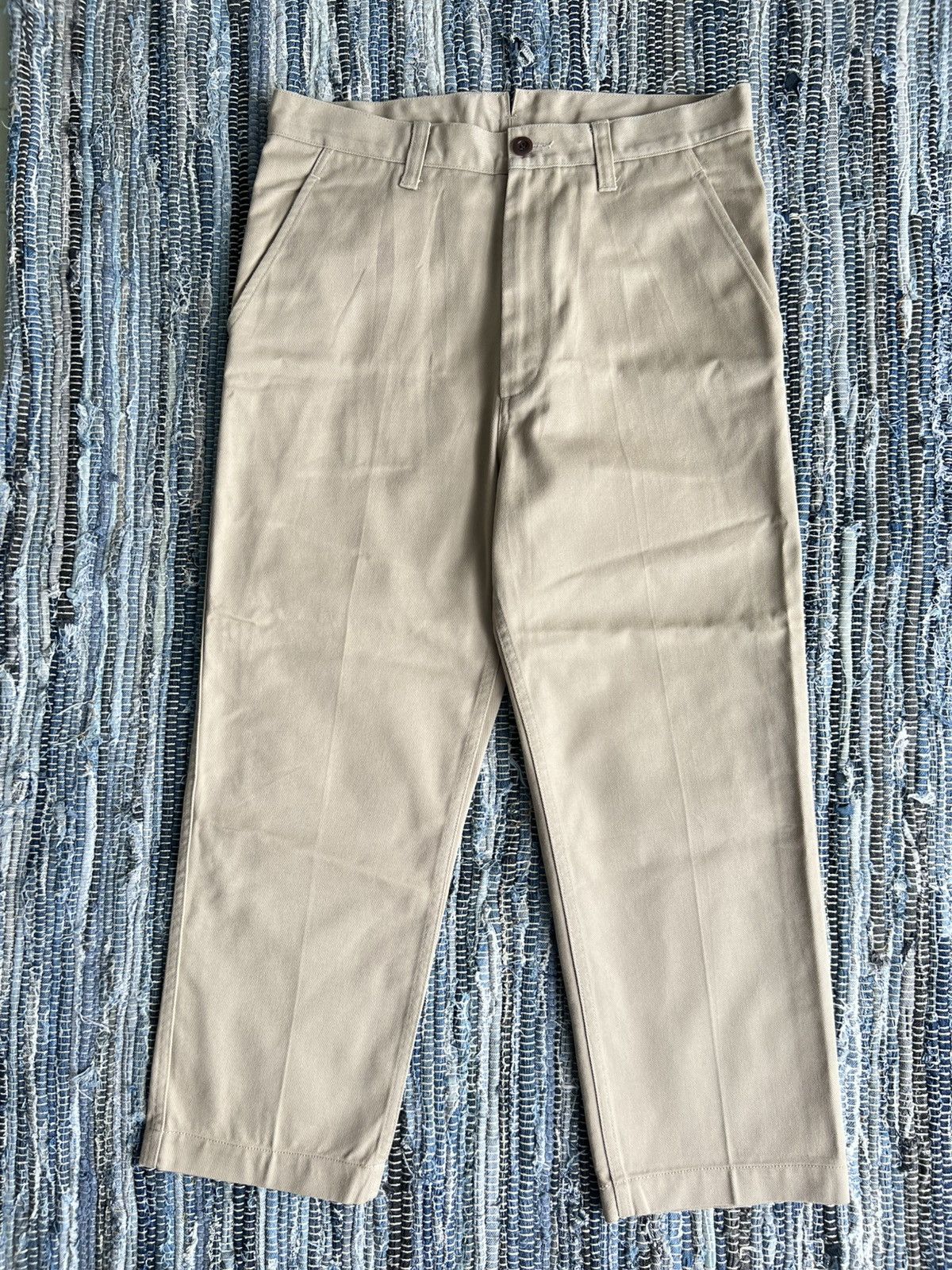Junya Watanabe FW15 Junya Watanabe Drop Crotch Military Cotton Khakis Pants Size US 34 / EU 50 - 2 Thumbnail