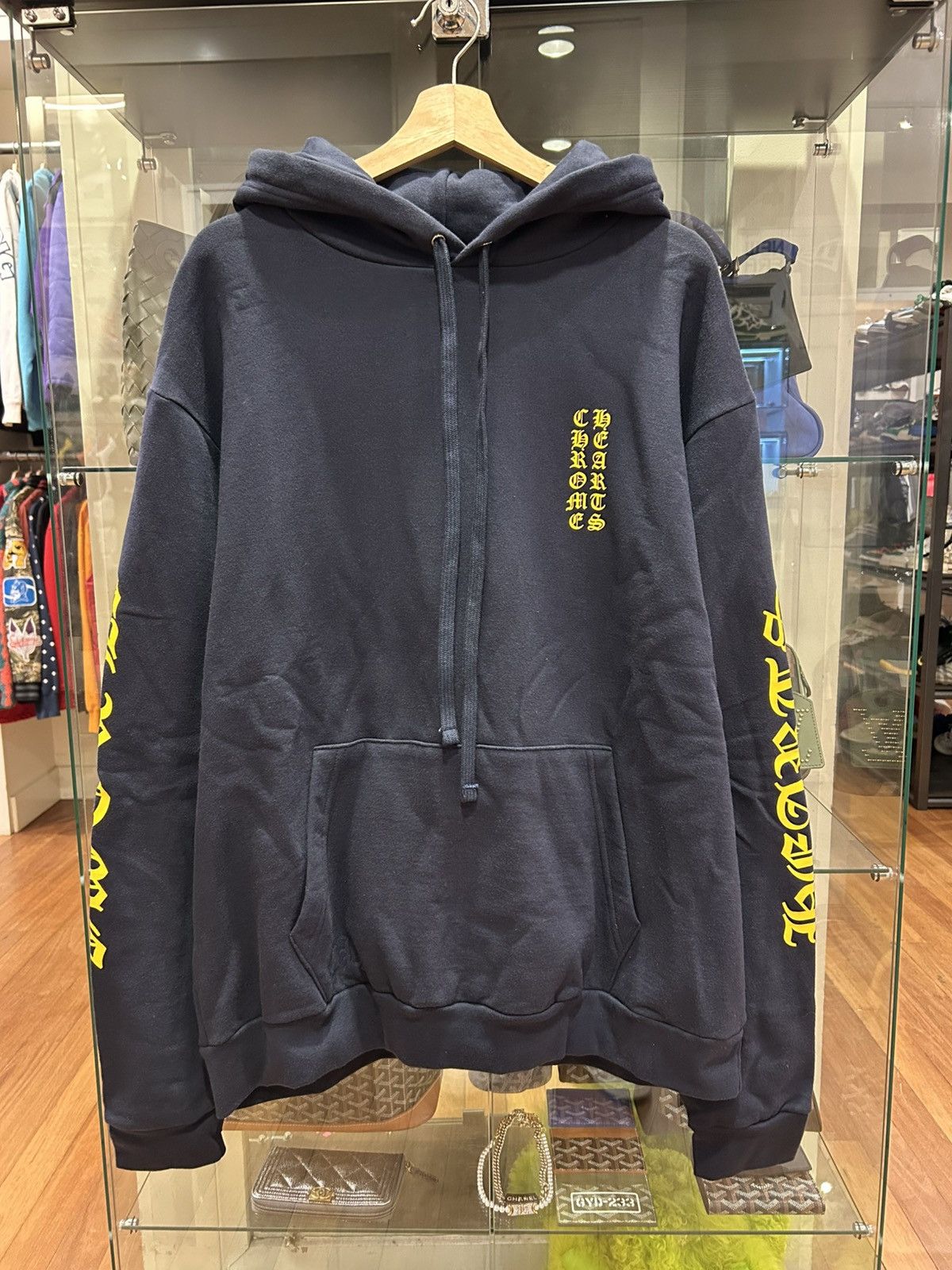 Chrome Hearts Chrome Hearts Eyechart Hooded Sweatshirt Navy Size US L / EU 52-54 / 3 - 1 Thumbnail