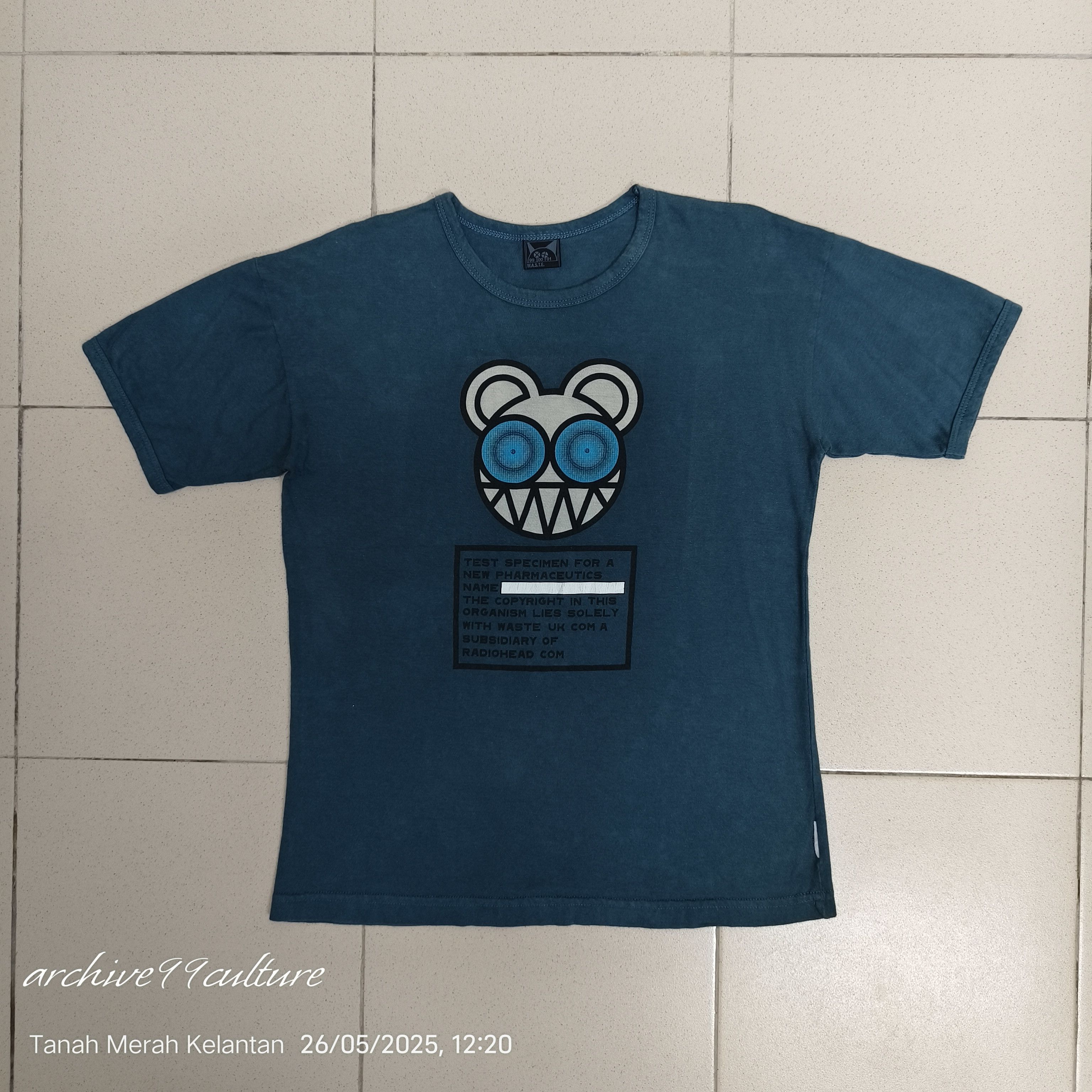 Band Tees × Vintage Vintage Radiohead Waste 99.00.01 Sex Work Death Tee Size US M / EU 48-50 / 2 - 9 Thumbnail