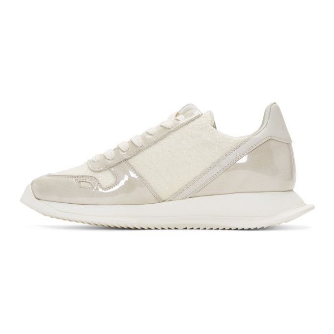Rick Owens Rick Owens Off-White Plastic Shearling Runner Sneaker Size US 9 / EU 42 - 3 Thumbnail