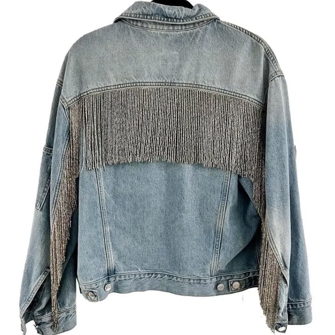 Helmut Lang Helmut Lang Tessel Denim Jacket Size US S / EU 44-46 / 1 - 1 Thumbnail