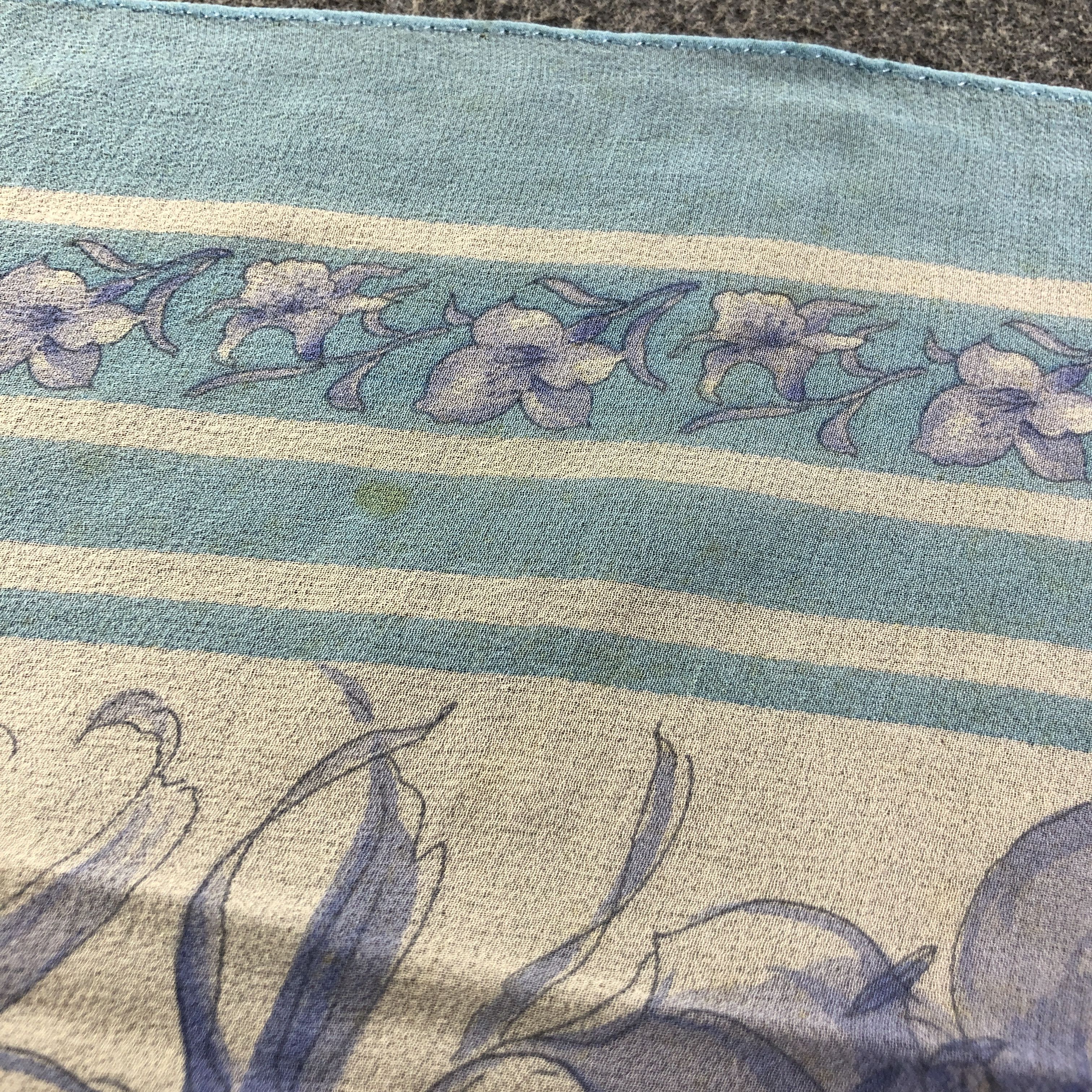 Hardy Amies Hardy Amies Floral Silk Scarf M1010 Size ONE SIZE - 12 Thumbnail