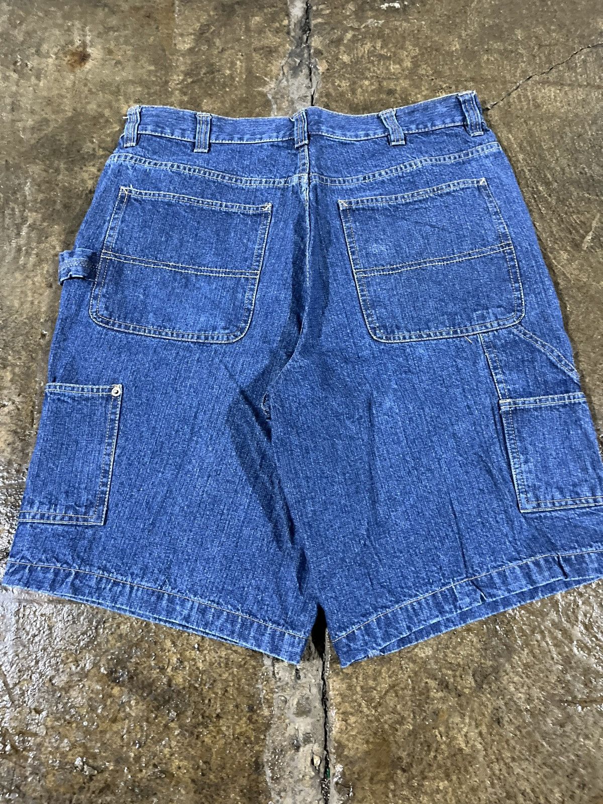 Carhartt × JNCO × Vintage Crazy Y2K Carhartt Style Baggy Jorts Workwear Skater Shorts Size US 34 / EU 50 - 3 Thumbnail