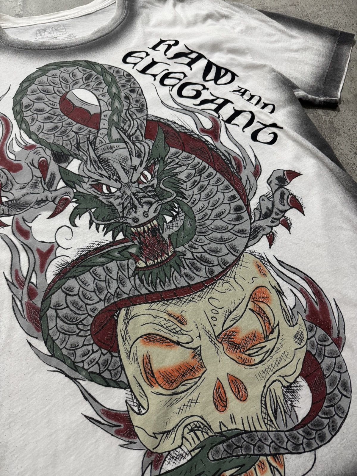 Hysteric Glamour 2000s Aniki Usa Sukajan Dragon Skull Tee Size US L / EU 52-54 / 3 - 6 Thumbnail