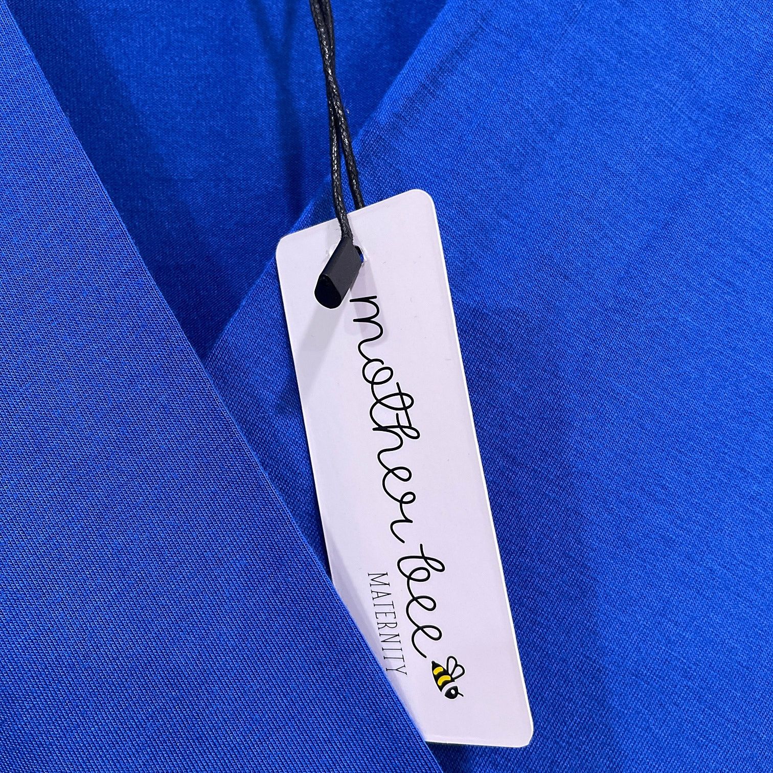 Other MOTHER BEE Empire Wrap Maternity Dress Blue Womens Medium Size M / US 6-8 / IT 42-44 - 3 Thumbnail