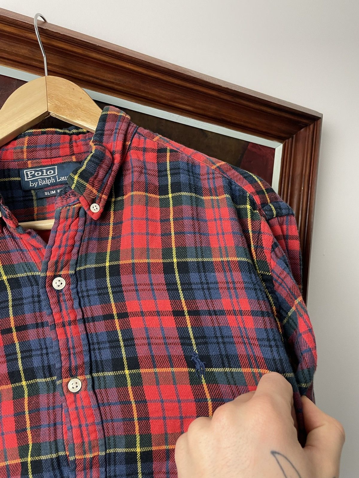 Ralph Lauren Polo Ralph Lauren Flannel Button Shirt Multicolor Checkered Size US L / EU 52-54 / 3 - 3 Thumbnail