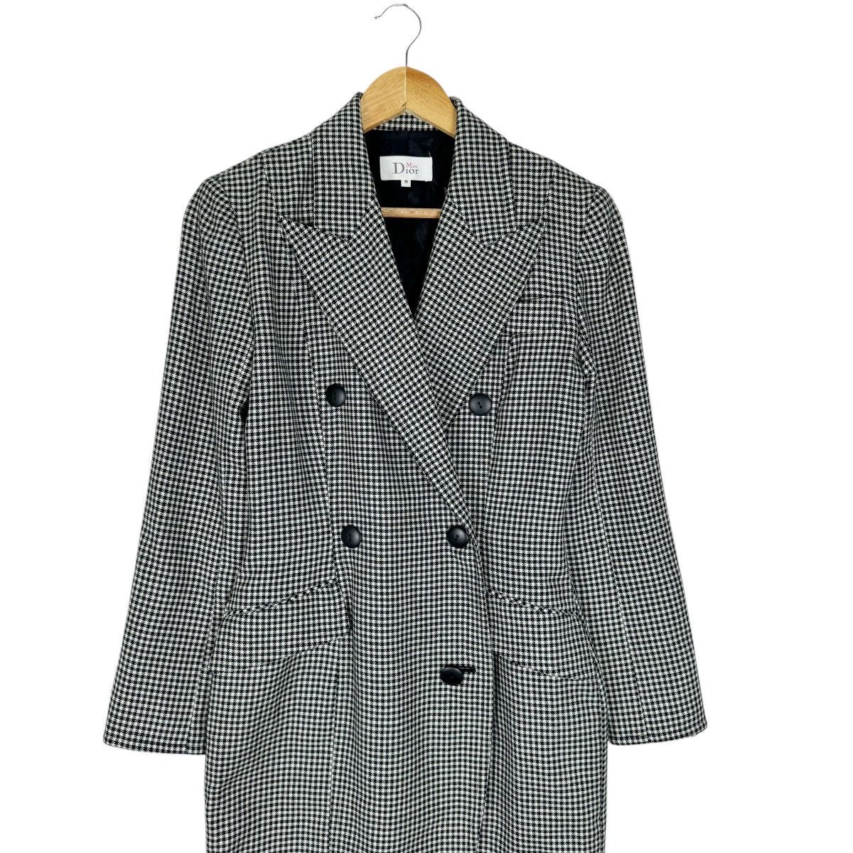 Christian Dior Monsieur ☀️VINTAGE MISS DIOR PLAIDS LONG JACKET Size M / US 6-8 / IT 42-44 - 2 Thumbnail