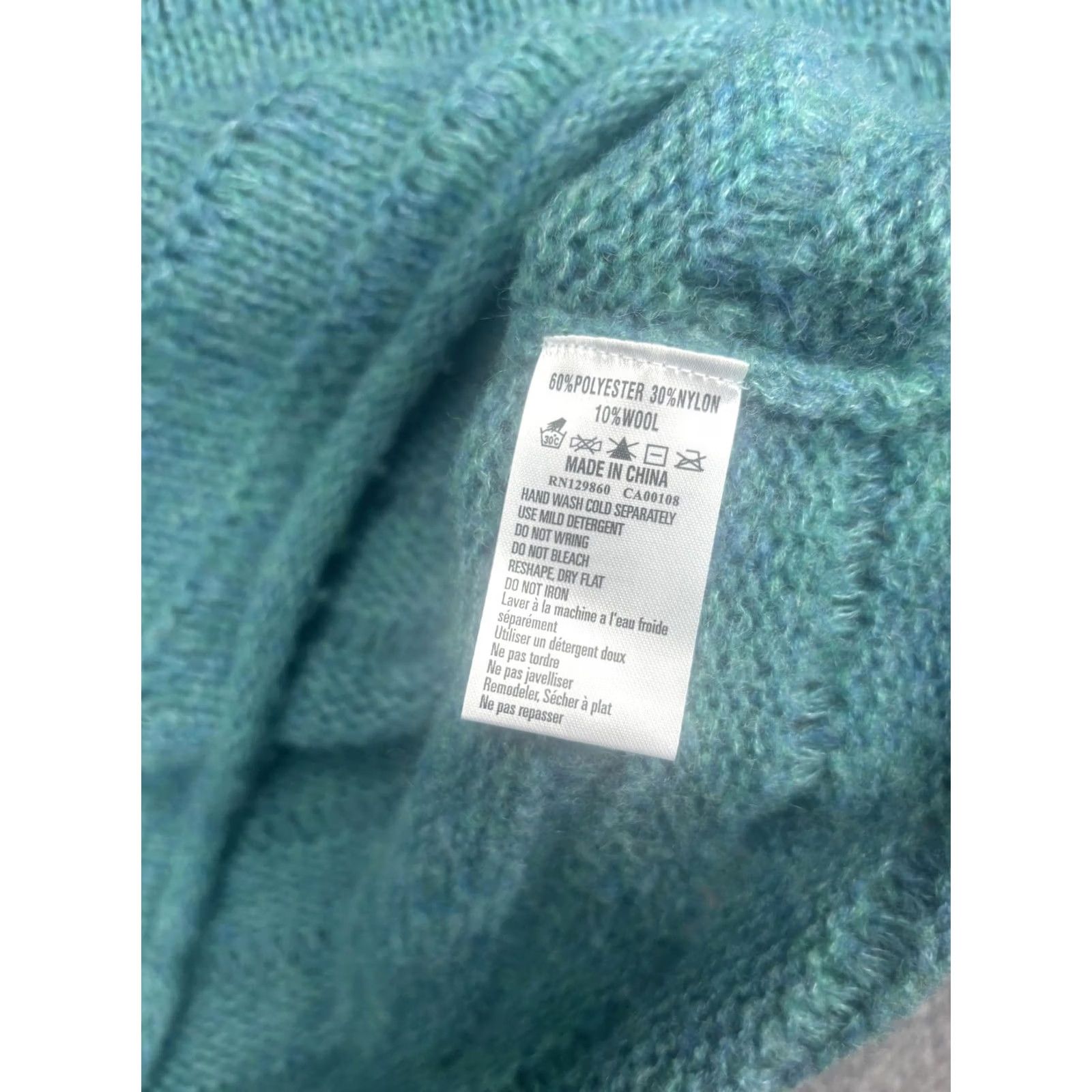 Rhythm Rhythm Womens Small Green Open Knit Crew Neck Lightweight Pullover Top Sweater Knit Casual Fall Knitwear Mens Women? Size S / US 4 / IT 40 - 6 Thumbnail