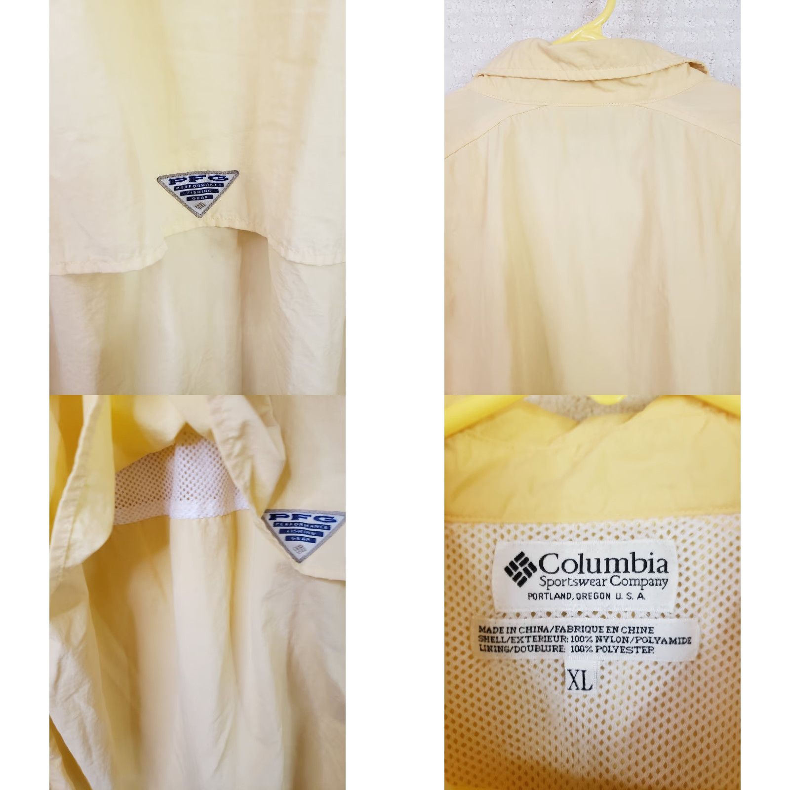 Vintage Columbia PFG Shirt Mens XL Yellow Button-Up Omni Shade Fishing Long Sleeve Size US XL / EU 56 / 4 - 8 Thumbnail