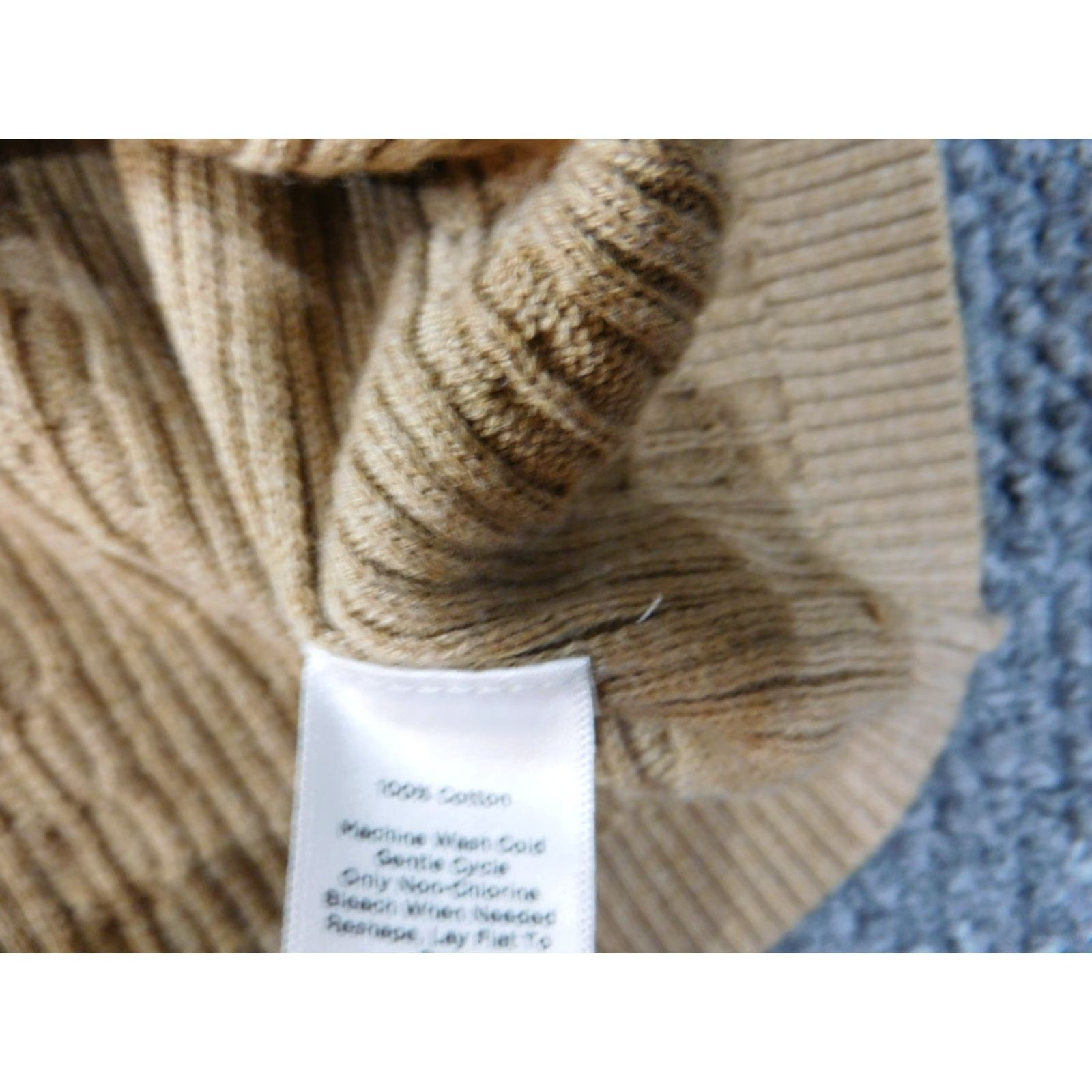 Talbots Talbots Sweater Womens Pullover Regular Small Beige Cotton Knit Crew Neck Stretch Knit Modern Classic Size S / US 4 / IT 40 - 7 Thumbnail