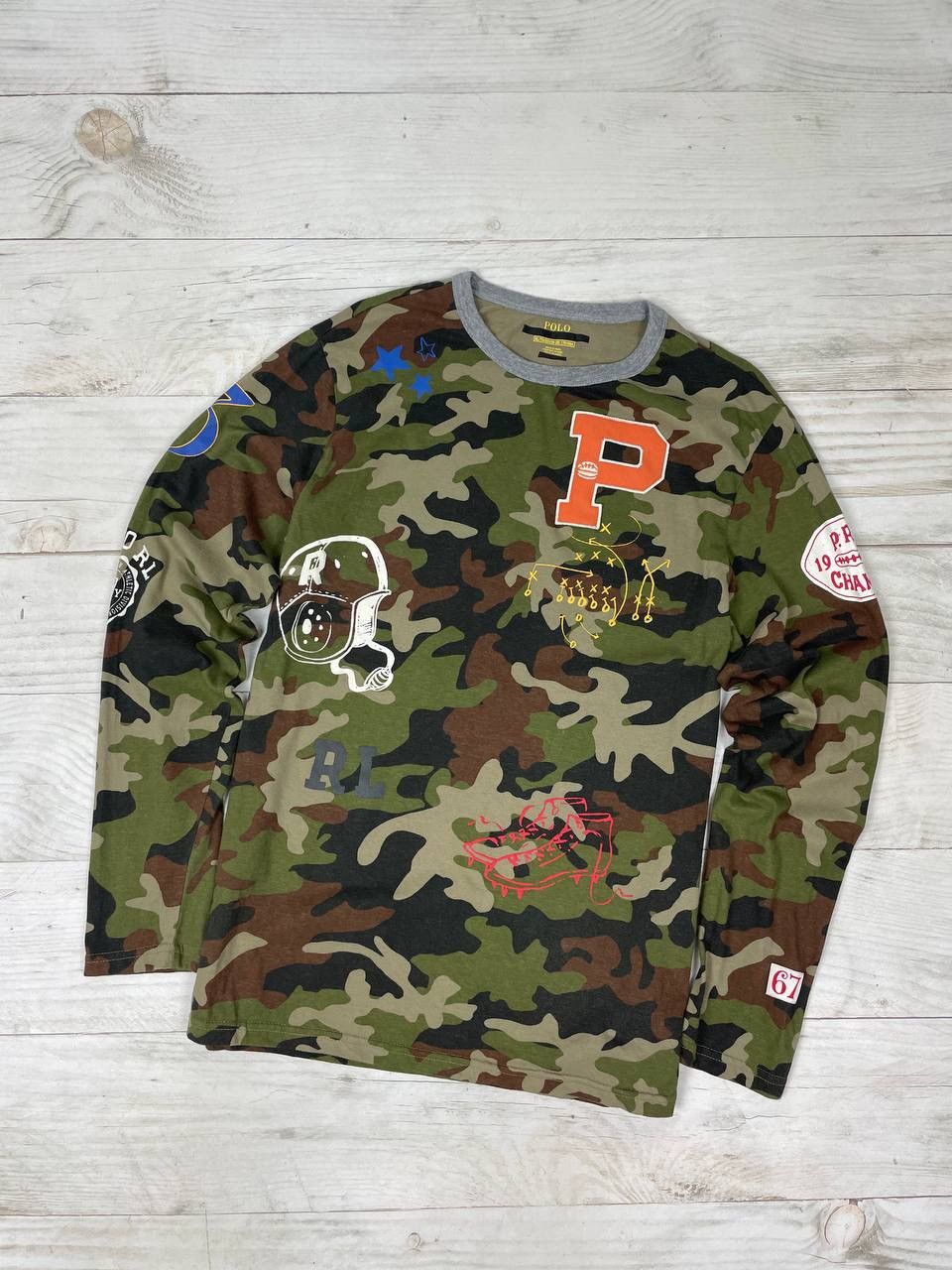 Polo Ralph Lauren Polo Ralph Lauren T-Shirt Long Sleeve Camo Size US M / EU 48-50 / 2 - 1 Thumbnail