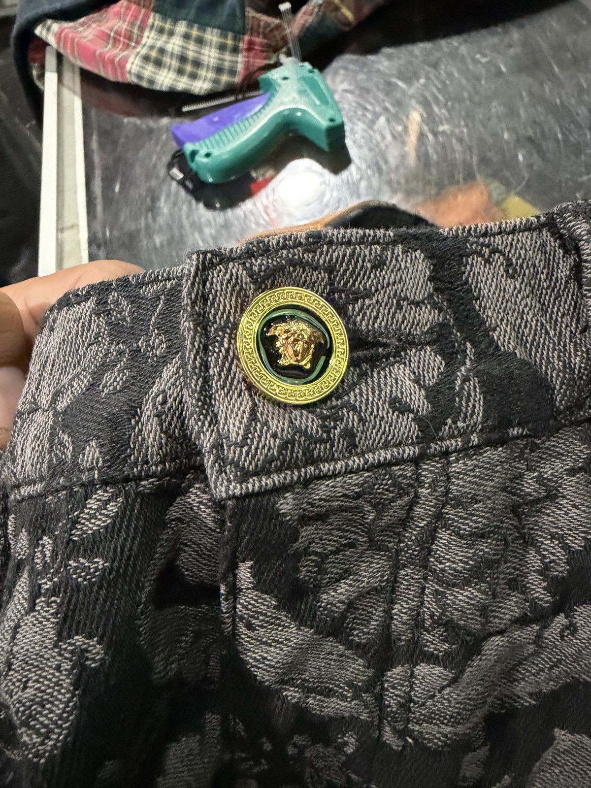 Versace VERSACE Barocco Silhouette Patterned Jeans Size US 32 / EU 48 - 6 Thumbnail