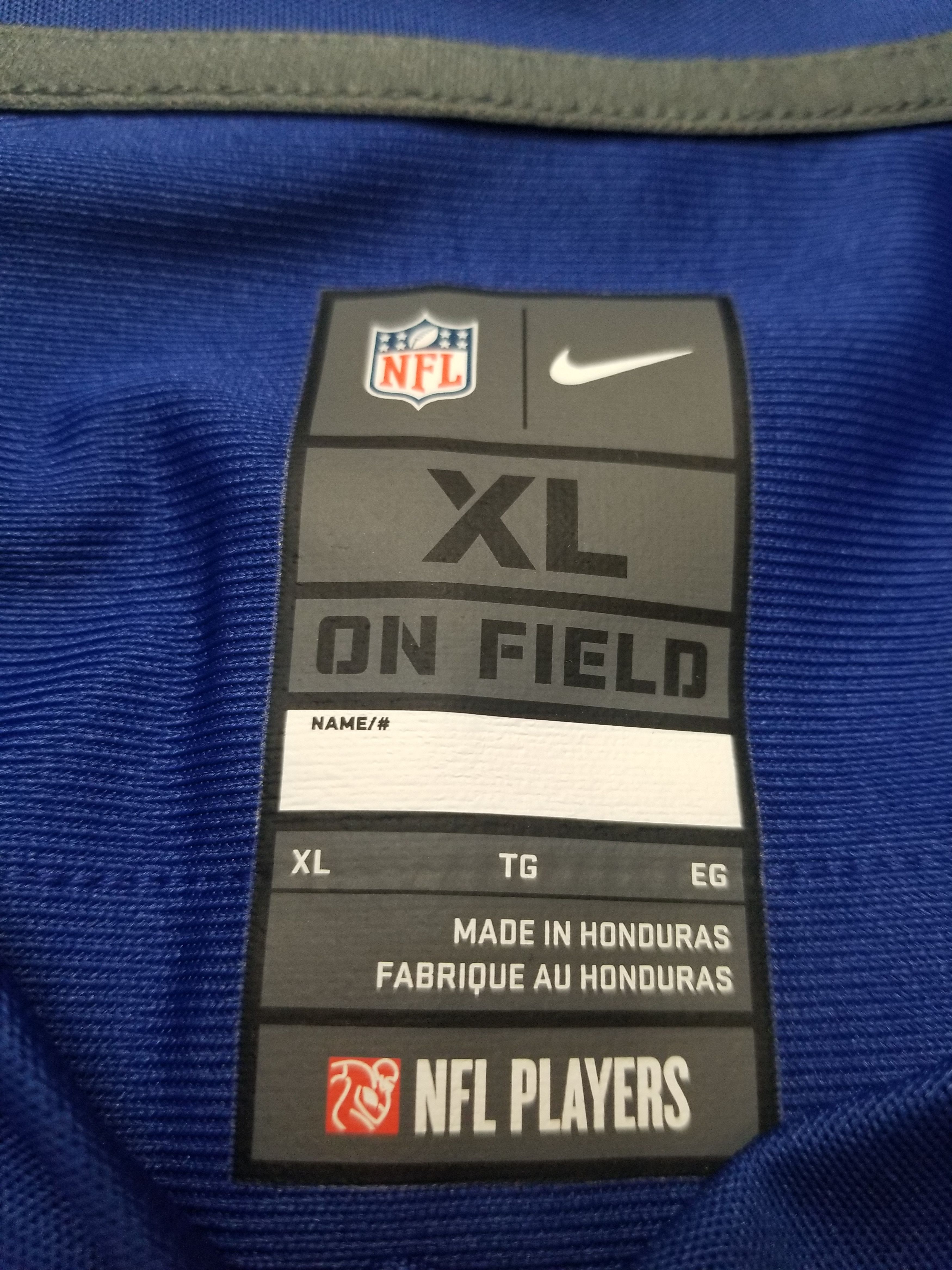 Nike Nike New York Giants #26 Saquon Barkley Onfield NFL Jersey Size US XL / EU 56 / 4 - 12 Thumbnail