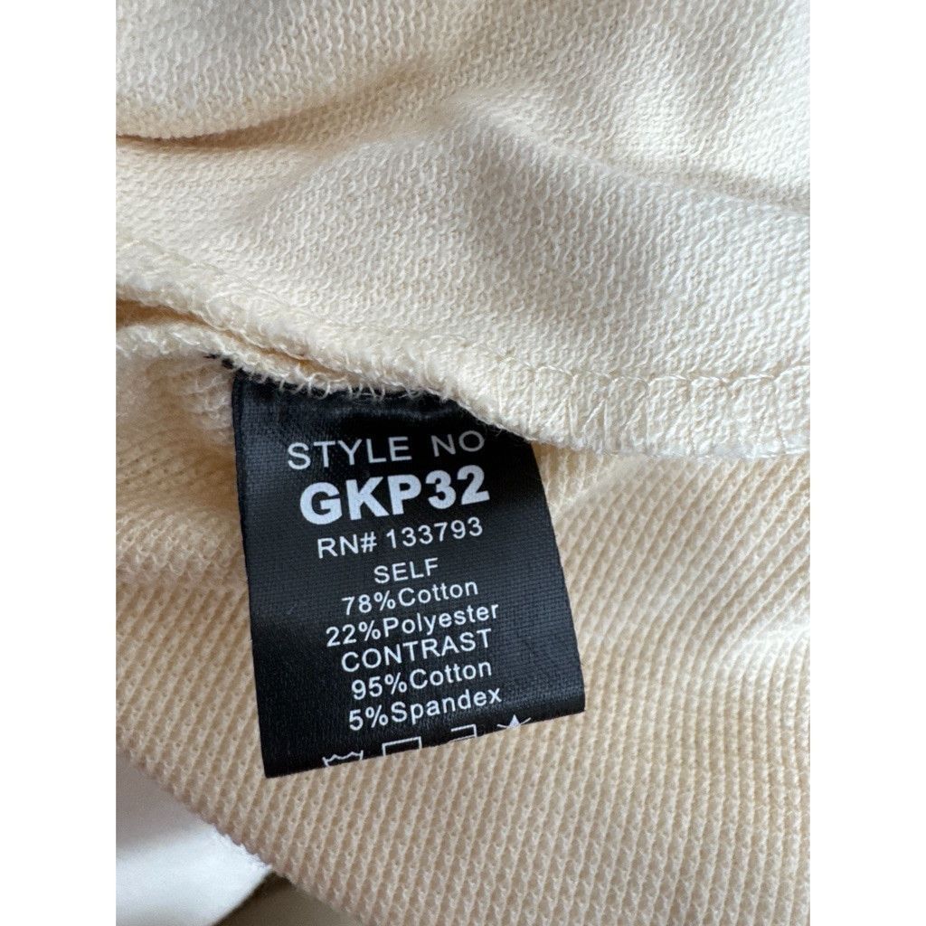 The Unbranded Brand New! POL Plaid Contrast Terry Jogger in Milk – Size Small Size 24" / US 00 / IT 34 - 4 Thumbnail