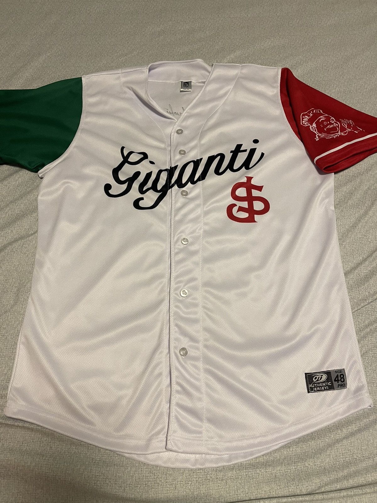image of Sj Giants Size 48 Giganti San Jose 49 Italian Heritage in White, Men's