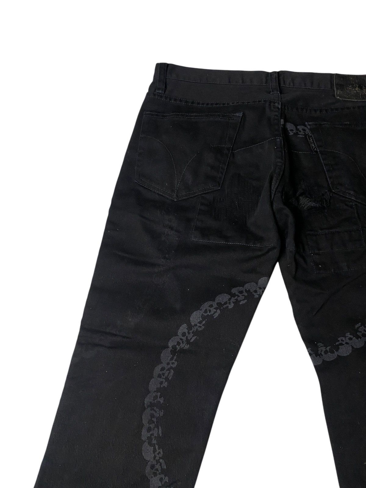 Hysteric Glamour 1990's Hysteric Glamour Skull Ring Archive Denim Size US 28 / EU 44 - 11 Thumbnail