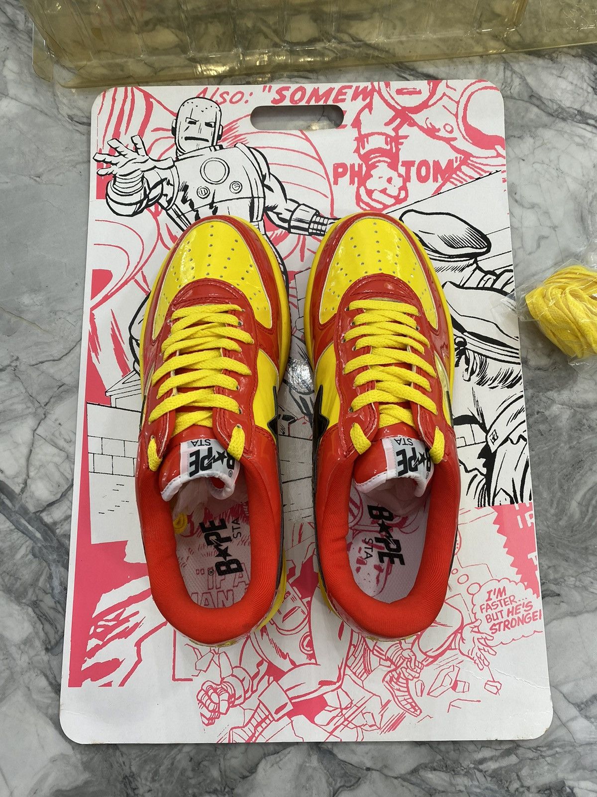 Bape Bape x Marvel Iron Man Bapesta Size US 9 / EU 42 - 9 Thumbnail