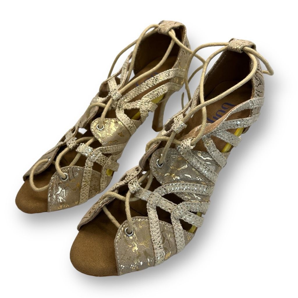 Other Bruju Vaneno Open Toe Lace Up Indoor Dance Heels Size 7 Size US 7 / IT 37 - 1 Thumbnail