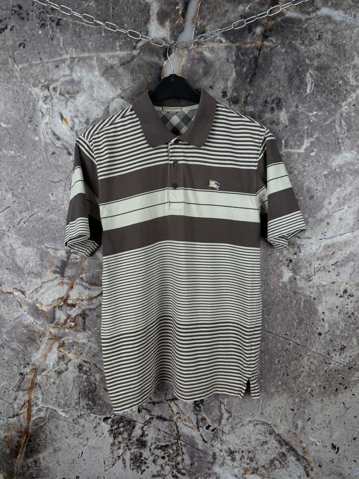 Burberry Men’s Burberry Polo Shirt Luxury Vintage Size Large Size US L / EU 52-54 / 3 - 1 Thumbnail